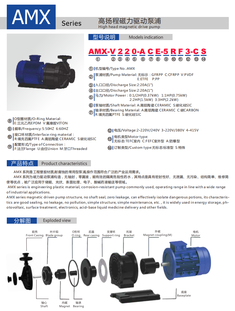 電解液磁力泵